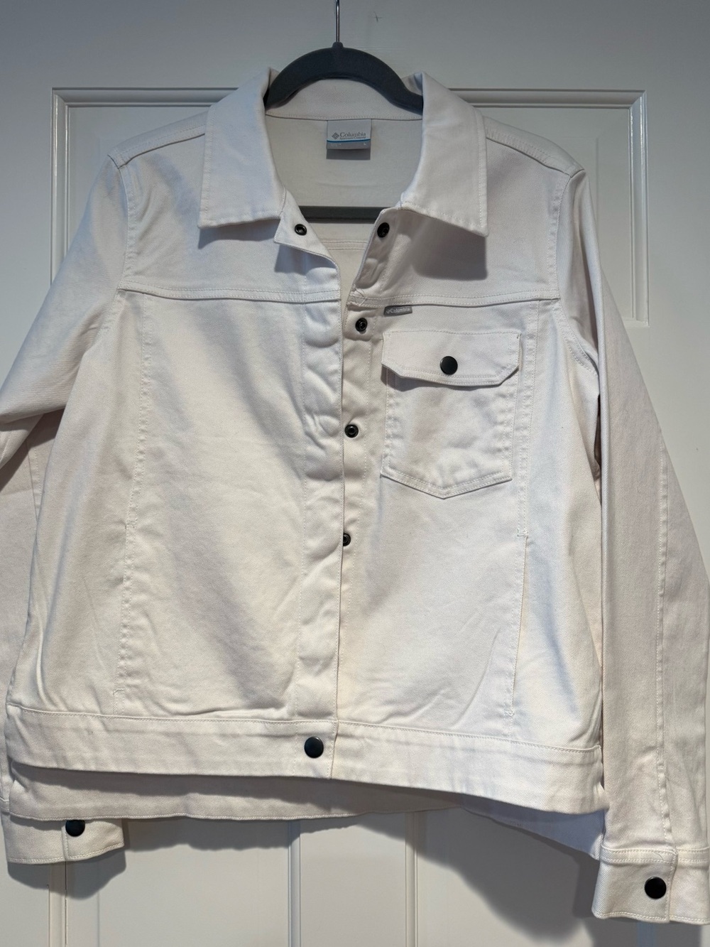 Columbia Women's White Denim-Style Jacket